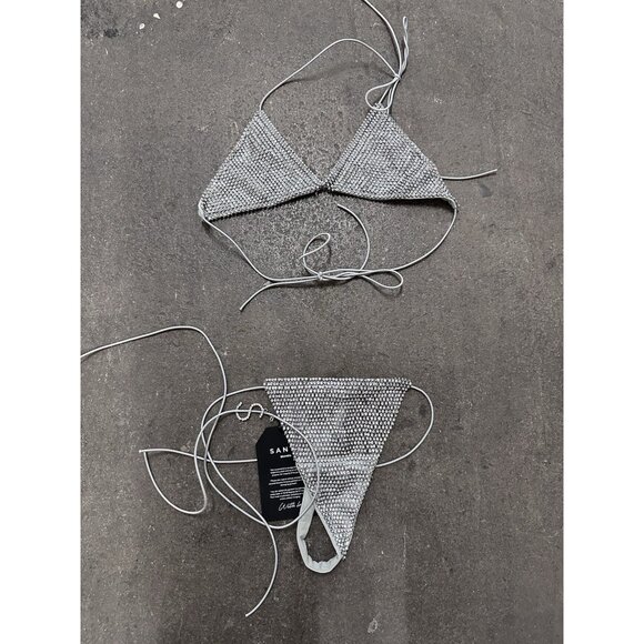 Santa Brands Orchid Bikini Set in Silver S - Picture 1 of 8